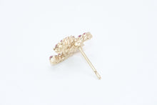 Load image into Gallery viewer, CHANEL シャネル ココマーク ピアス 重量約1.0g 17P刻印 カラーストーン GP ゴールド 片耳用 美品 中古 4b12973