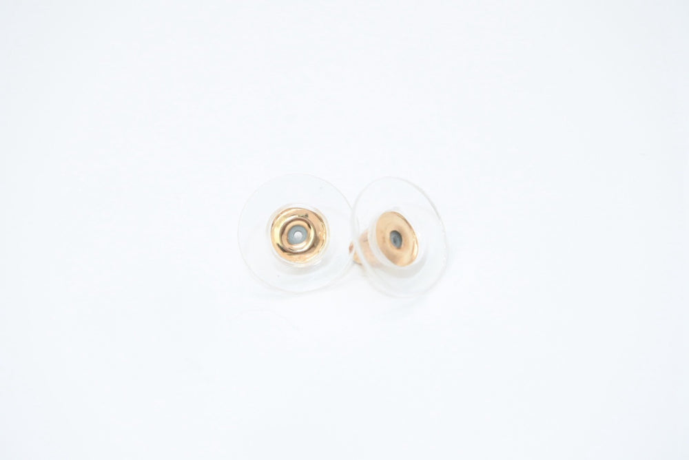 CHANEL Cocomark earrings Weight approx. 3.6g 01P stamp Rhinestone Metal Gold Clear For both ears Good condition Used 4b12965