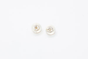 CHANEL シャネル ココマーク ピアス 重量約2.1g 05A刻印 カラーストーン メタル シルバー 両耳用 美品 中古 4b12963