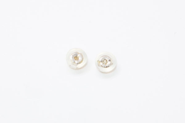 CHANEL シャネル ココマーク ピアス 重量約2.1g 05A刻印 カラーストーン メタル シルバー 両耳用 美品 中古 4b12963