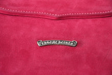 Load image into Gallery viewer, CHROME HEARTS クロムハーツ DOC ADAMS ドッグアダムス BS FLEUR BSフレア ハンドバッグ ヌバックレザー ピンク 美品 中古 4b013460