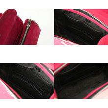 Load image into Gallery viewer, CHROME HEARTS クロムハーツ DOC ADAMS ドッグアダムス BS FLEUR BSフレア ハンドバッグ ヌバックレザー ピンク 美品 中古 4b013460