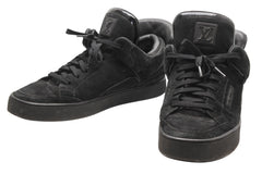LOUIS VUITTON ルイヴィトン KANYEWEST カニエウェスト ドンズ 09AW レザー スニーカー ブラック 美品 中古 4b013347