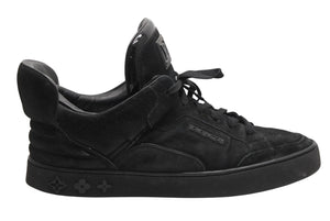 LOUIS VUITTON ルイヴィトン KANYEWEST カニエウェスト ドンズ 09AW レザー スニーカー ブラック 美品 中古 4b013347