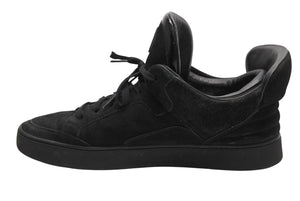 LOUIS VUITTON ルイヴィトン KANYEWEST カニエウェスト ドンズ 09AW レザー スニーカー ブラック 美品 中古 4b013347