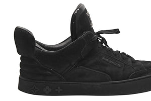LOUIS VUITTON ルイヴィトン KANYEWEST カニエウェスト ドンズ 09AW レザー スニーカー ブラック 美品 中古 4b013347