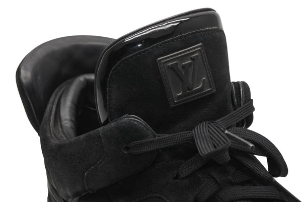 LOUIS VUITTON ルイヴィトン KANYEWEST カニエウェスト ドンズ 09AW レザー スニーカー ブラック 美品 中古 4b013347