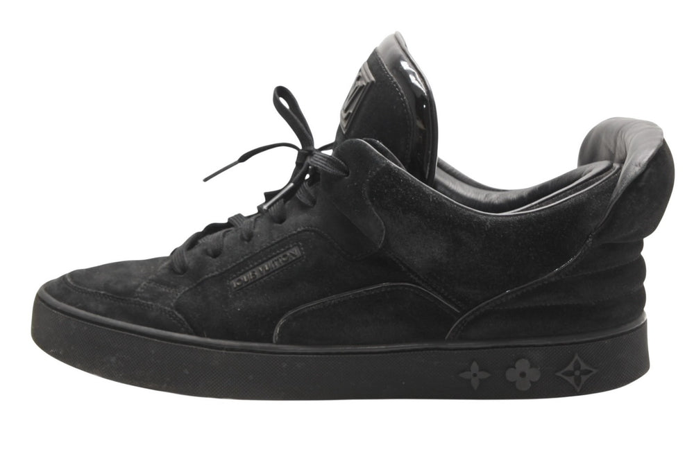 LOUIS VUITTON ルイヴィトン KANYEWEST カニエウェスト ドンズ 09AW レザー スニーカー ブラック 美品 中古 4b013347