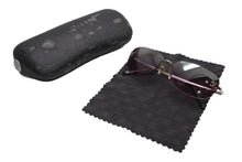 Load image into Gallery viewer, 極美品 CHANEL シャネル ハーフリム サングラス アイウェア 4099 c.124/7A サイズ55□16 130 ココマーク パープル 中古 4b013199