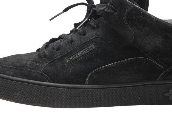 LOUIS VUITTON ルイヴィトン KANYEWEST カニエウェスト ドンズ 09AW レザー スニーカー ブラック 美品 中古 4b013347