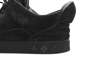 LOUIS VUITTON ルイヴィトン KANYEWEST カニエウェスト ドンズ 09AW レザー スニーカー ブラック 美品 中古 4b013347