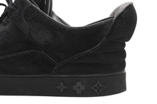 Load image into Gallery viewer, LOUIS VUITTON ルイヴィトン KANYEWEST カニエウェスト ドンズ 09AW レザー スニーカー ブラック 美品 中古 4b013347