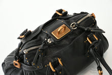 Load image into Gallery viewer, 極美品 Chloe クロエ ハンドバッグ パディントン ワンショルダーバッグ ブラック レザー B19FG0 ゴールド金具 中古 4b013079