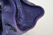 Load image into Gallery viewer, BALENCIAGA バレンシアガ ザシティ 2WAY ハンドバッグ 115748 レザー パープル ゴールド金具 美品 中古 4b013361