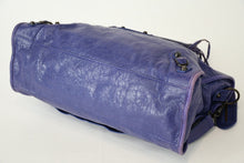Load image into Gallery viewer, BALENCIAGA バレンシアガ ザシティ 2WAY ハンドバッグ 115748 レザー パープル ゴールド金具 美品 中古 4b013361