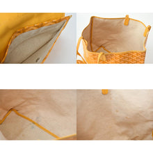 Load image into Gallery viewer, 極美品 GOYARD ゴヤール サンルイPM バッグ トートバッグ STLCROPMLTY02CL02P PVC レザー イエロー シルバー金具 中古 4b013408