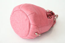 Load image into Gallery viewer, BALENCIAGA バレンシアガ ジャイアント ミニポンポン 2WAYハンドバッグ ピンク 285439 レザー シルバー金具 美品 中古 4b013416