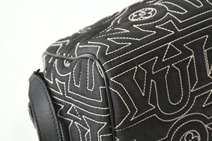 極美品 LOUIS VUITTON ルイヴィトン スノー カプセル コレクション ドップキット ナイロン ブラック M21435 ICチップ 中古 4b013178