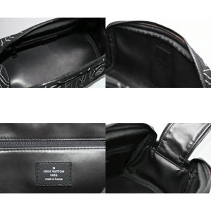 極美品 LOUIS VUITTON ルイヴィトン スノー カプセル コレクション ドップキット ナイロン ブラック M21435 ICチップ 中古 4b013178