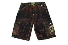 Load image into Gallery viewer, COOGI クージー バギーカーゴショーツ サイズ42 コットン ブラック ブリーチ加工 マルチカラー サイズ42 美品 中古 4b001342