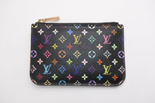 画像をギャラリービューアに読み込む, LOUIS VUITTON ルイヴィトン ポシェット クレ コインケース M93735 モノグラム マルチカラー PVC レザー ゴールド金具 美品 中古 4b013432