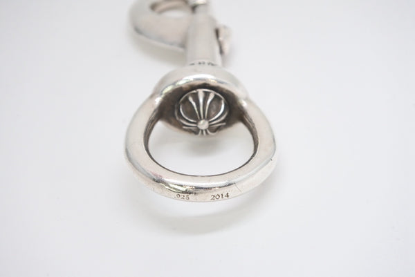 極美品 CHROME HEARTS クロムハーツ CLIP SWIVEL XL フレアニーレバー クリップスイベル XL キーチェーン 119.6g シルバー 中古 4b013146