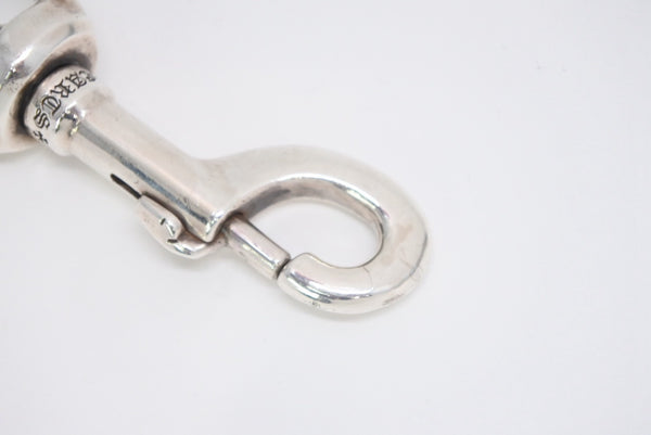 極美品 CHROME HEARTS クロムハーツ CLIP SWIVEL XL フレアニーレバー クリップスイベル XL キーチェーン 119.6g シルバー 中古 4b013146