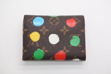 画像をギャラリービューアに読み込む, LOUIS VUITTON ルイヴィトン ポルトフォイユ ヴィクトリーヌ 二つ折り財布 M81865 モノグラム ドットペイント 草間彌生 美品 中古 4b013440