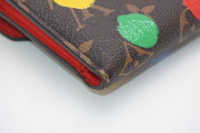 画像をギャラリービューアに読み込む, LOUIS VUITTON ルイヴィトン ポルトフォイユ ヴィクトリーヌ 二つ折り財布 M81865 モノグラム ドットペイント 草間彌生 美品 中古 4b013440