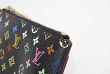 画像をギャラリービューアに読み込む, LOUIS VUITTON ルイヴィトン ポシェット クレ コインケース M93735 モノグラム マルチカラー PVC レザー ゴールド金具 美品 中古 4b013432
