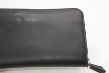 Load image into Gallery viewer, FENDI フェンディ FFロゴ ラウンドジップ 長財布 レザーウォレット レザー ブラック ブラウン シルバー金具 美品 中古 4b013235