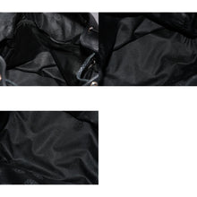 Load image into Gallery viewer, 新品未使用 CHROME HEARTS クロムハーツ STRANGE LOVE BAG リュック セメタリー クロスパッチ スモールクロス レザー ブラック 中古 4b013459