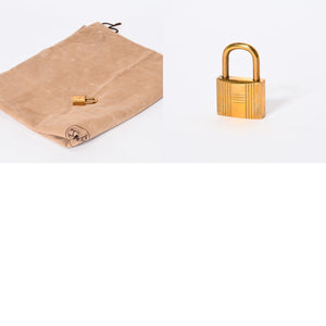 極美品 HERMES エルメス ハンドバッグ オータクロア50 フィヨルド バーキン ブロンズ金具 イエロー系 □A刻印 中古 4b013472