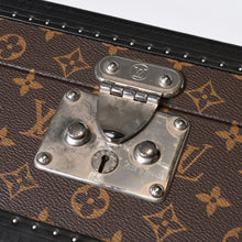 画像をギャラリービューアに読み込む, 極美品 LOUIS VUITTON ルイヴィトン モノグラムマカサー ウォッチトランクケース ブラウン ブラック マルーン シルバー金具 SPO 中古 4b013474
