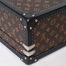 画像をギャラリービューアに読み込む, 極美品 LOUIS VUITTON ルイヴィトン モノグラムマカサー ウォッチトランクケース ブラウン ブラック マルーン シルバー金具 SPO 中古 4b013474