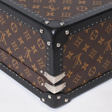 画像をギャラリービューアに読み込む, 極美品 LOUIS VUITTON ルイヴィトン モノグラムマカサー ウォッチトランクケース ブラウン ブラック マルーン シルバー金具 SPO 中古 4b013474