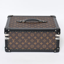 画像をギャラリービューアに読み込む, 極美品 LOUIS VUITTON ルイヴィトン モノグラムマカサー ウォッチトランクケース ブラウン ブラック マルーン シルバー金具 SPO 中古 4b013474