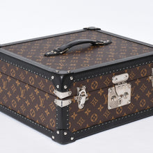 画像をギャラリービューアに読み込む, 極美品 LOUIS VUITTON ルイヴィトン モノグラムマカサー ウォッチトランクケース ブラウン ブラック マルーン シルバー金具 SPO 中古 4b013474
