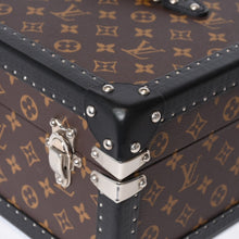 画像をギャラリービューアに読み込む, 極美品 LOUIS VUITTON ルイヴィトン モノグラムマカサー ウォッチトランクケース ブラウン ブラック マルーン シルバー金具 SPO 中古 4b013474
