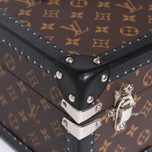 画像をギャラリービューアに読み込む, 極美品 LOUIS VUITTON ルイヴィトン モノグラムマカサー ウォッチトランクケース ブラウン ブラック マルーン シルバー金具 SPO 中古 4b013474