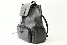 画像をギャラリービューアに読み込む, 極美品 LOUIS VUITTON ルイ ヴィトン トリオ バックパック モノグラム エクリプス キャンバス カーフ M45538 ブラック 中古 4b013430