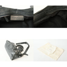 画像をギャラリービューアに読み込む, BALENCIAGA バレンシアガ Giant City ジャイアント シティ 2WAYバッグ 173084 カーキ シルバー金具 美品 中古 4b013418