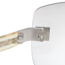 Load image into Gallery viewer, CHANEL シャネル サングラス アイウェア 4029 c.159/6I サイズ120 ココマーク クリア シルバー 美品 中古 4b013444
