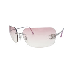 Load image into Gallery viewer, 極美品 CHANEL シャネル リムレス サングラス アイウェア 40017c.124/58 サイズ62□17 120 ピンク 中古 4b013490