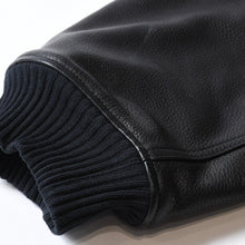 Load image into Gallery viewer, 新品同様 CHROME HEARTS クロムハーツ Letterman レターマン スタジャン レザージャケット サイズXL 中古 4b013506