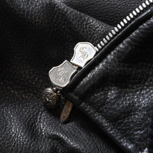 Load image into Gallery viewer, 新品同様 CHROME HEARTS クロムハーツ Letterman レターマン スタジャン レザージャケット サイズXL 中古 4b013506