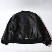 Load image into Gallery viewer, 新品同様 CHROME HEARTS クロムハーツ Letterman レターマン スタジャン レザージャケット サイズXL 中古 4b013506