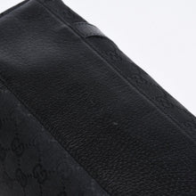 Load image into Gallery viewer, GUCCI グッチ ミニボストン ハンドバッグ 130942 002058 GGキャンバス レザー ブラック ゴールド金具 美品 中古 4b013224