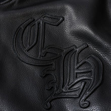 Load image into Gallery viewer, 新品同様 CHROME HEARTS クロムハーツ Letterman レターマン スタジャン レザージャケット サイズXL 中古 4b013506