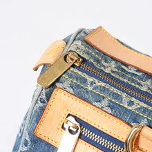 Load image into Gallery viewer, 極美品 LOUIS VUITTON ルイヴィトン ネオスピーディ ハンドバッグ M95019 モノグラム デニム インディゴブルー ゴールド金具 中古 4b013561